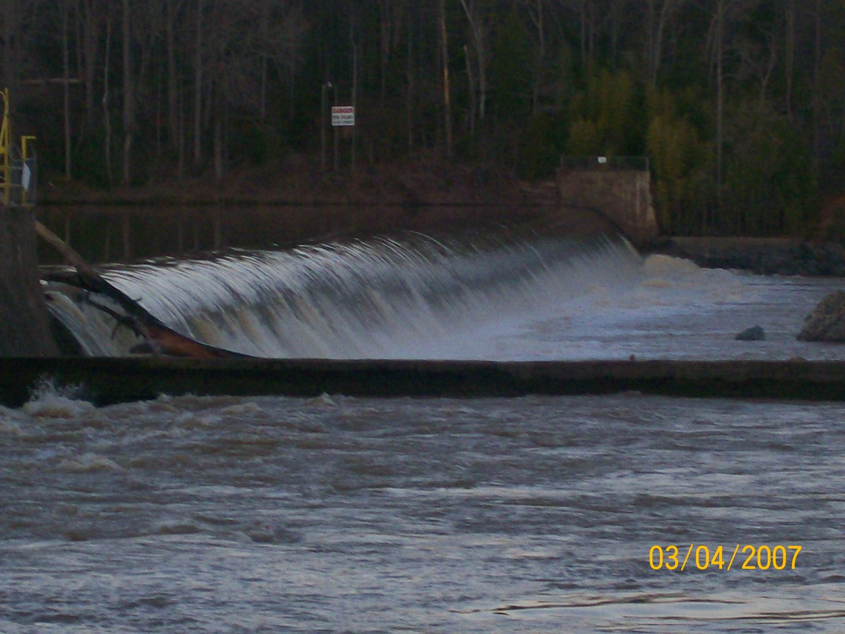 Lockhart, SC: damn spillway on the broad river.