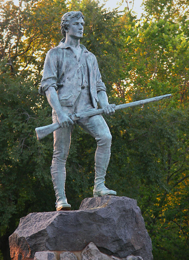 Lexington, MA: Minuteman Statue, Lexington Center