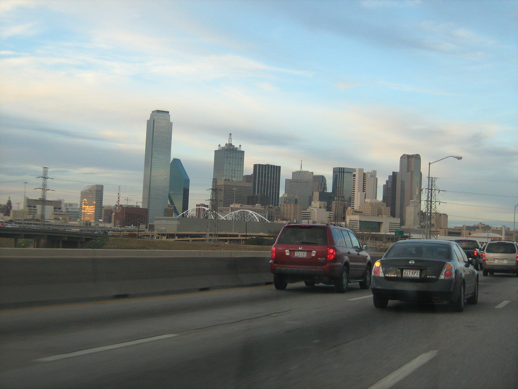 Dallas, TX: Downtown Dallas from I-35E