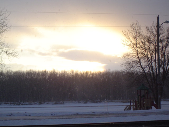 Cassville, WI : Winter Sunset- On the Mississippi in Cassville ...