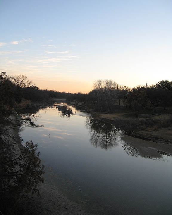 Glen Rose, TX: Paluxy River at Sunrise, Glen Rose, TX