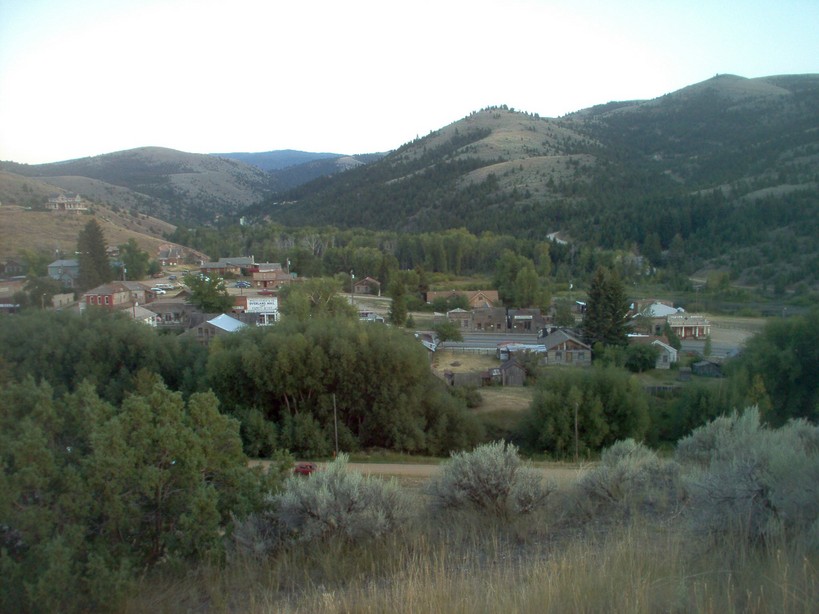 Virginia City, MT: View of Virginia City from Boot Hill