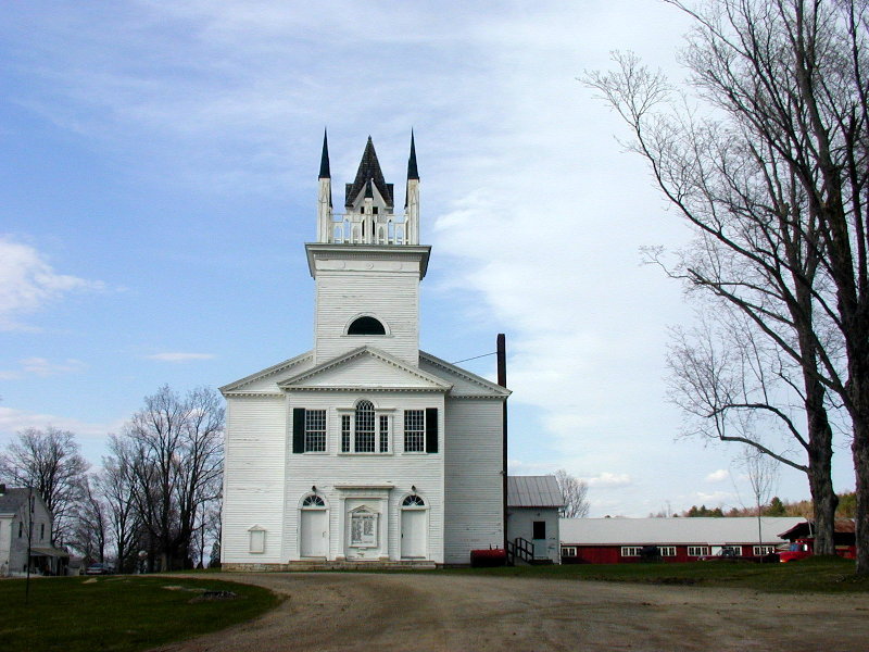 Sudbury, VT : Sudbury Meeting House, circa 1807 photo, picture, image ...