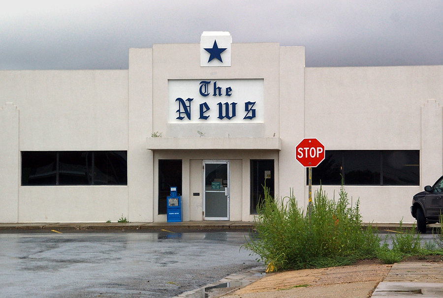 Pampa, TX: PAMPA NEWS BUILDING in the historic downtown area.
