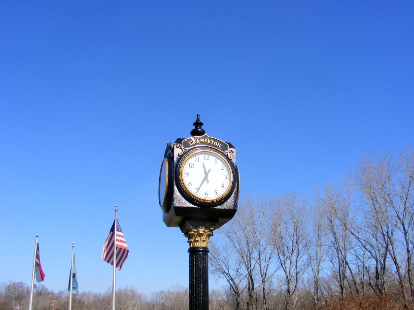 Cramerton, NC Cramerton NC Clock Downtown photo, picture, image