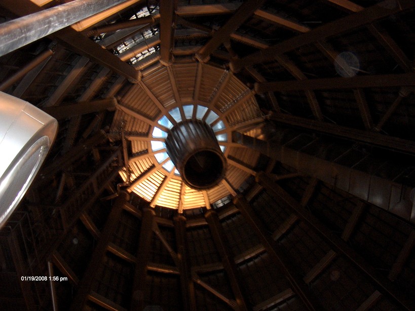 Tacoma, WA: Looking up into the Museum of Glass cone.