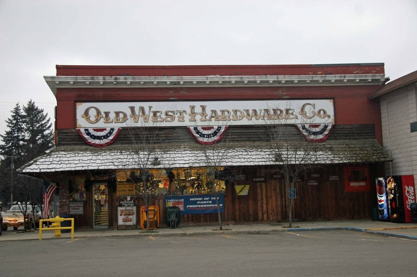 Spirit Lake, ID: Hardware store downtown Spirit Lake, Idaho