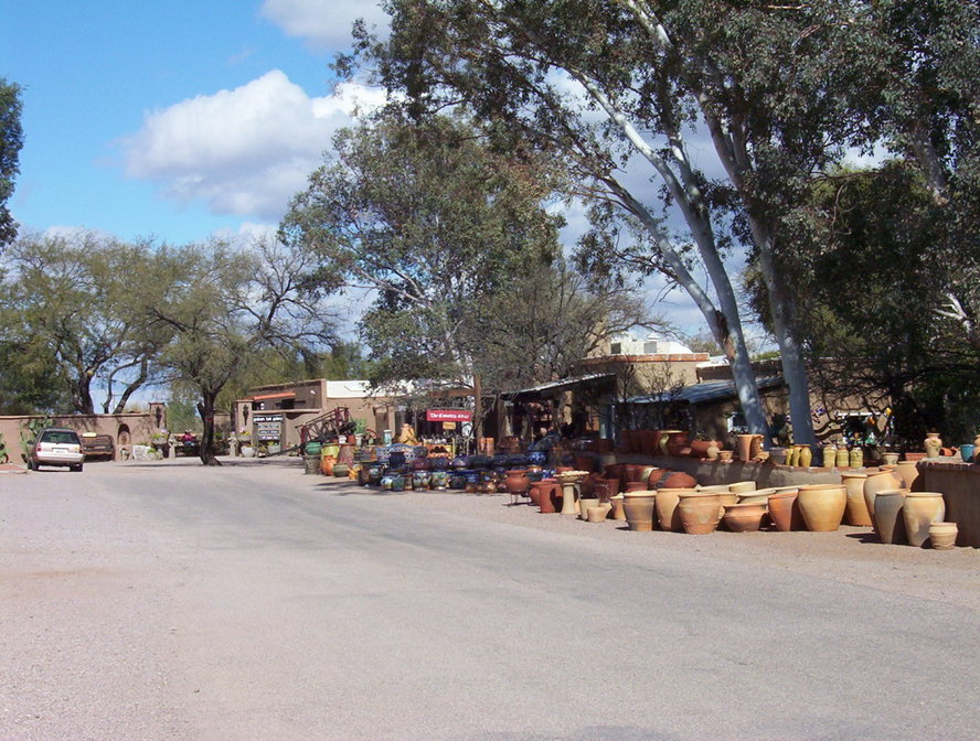 Tubac, AZ: Looking down a side street of Tubac