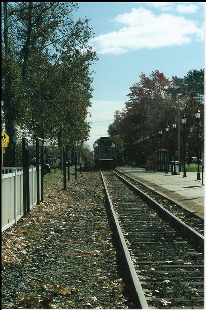 Westwood, NJ: Train Leaving the Station