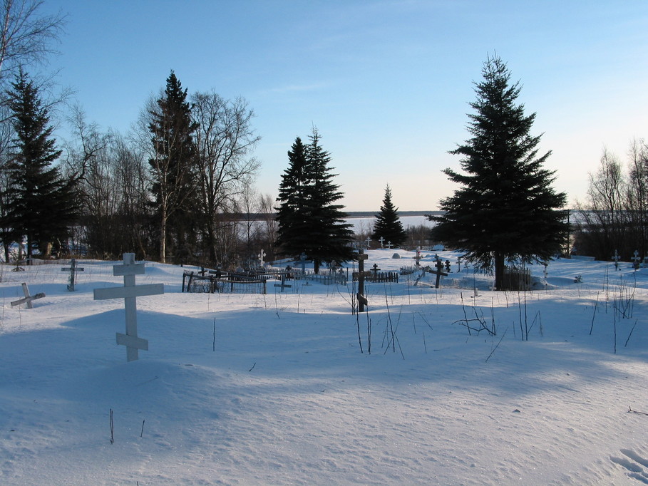 Russian Mission, AK Russian Mission Cemetary overlooking the Yukon