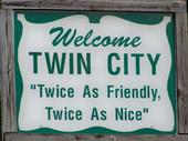 Twin City, GA: Welcome sign