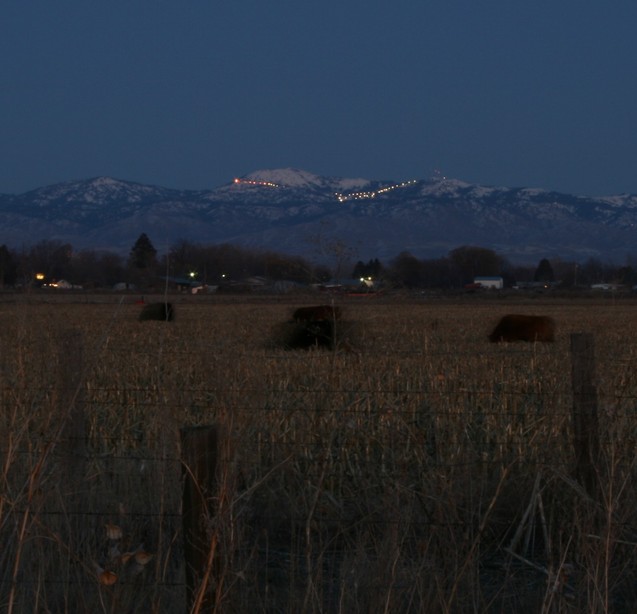 Middleton, ID: Shows View to Bogus Basin from Middleton Rd