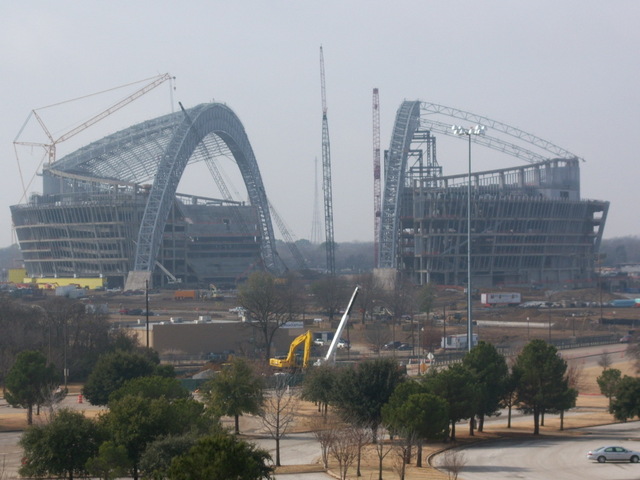 Arlington, TX: New Cowboys Stadium Construction 1/26/08