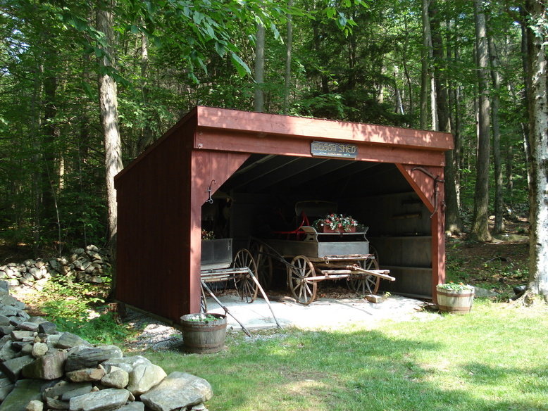 Otis, MA: Perfect Buggy Shed located in Otis