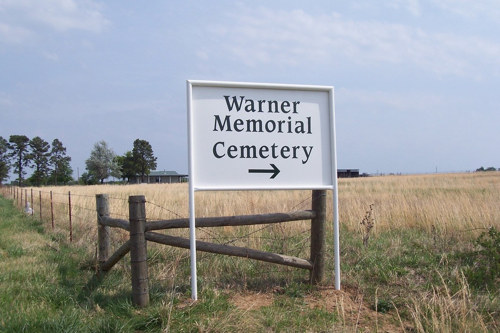 Warner, OK: Cemetery Entrance - Taken April 2006
