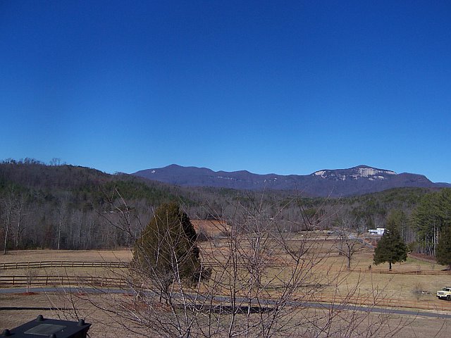 Pickens, SC: View of Table Rock in the Winter