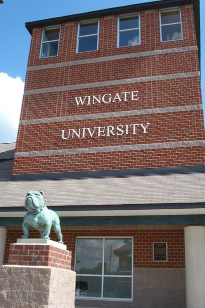 Wingate, NC: Entrance to Belk Stadium at Wingate University