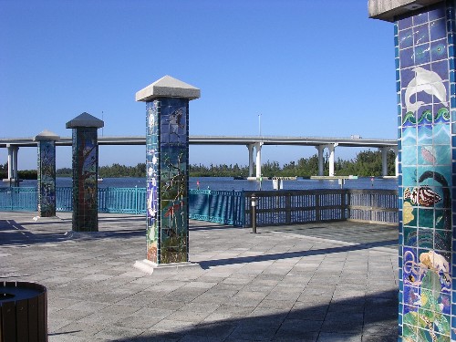 Vero Beach, FL: Bridge view from the park Feb 2008