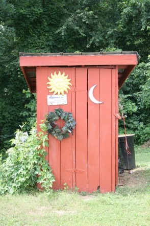 Winslow, IN: Outhouse I used as a kids growing up in Winslow
