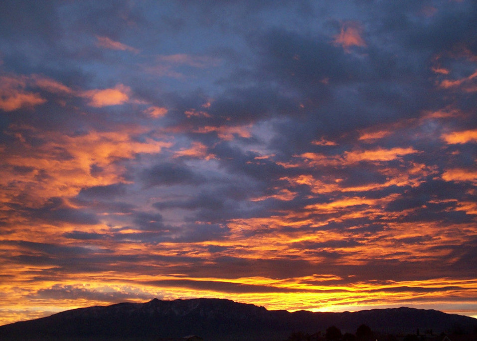 Rio Rancho, NM: Sandia Sunrise from my backyard