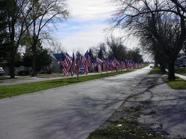 Hemingford, NE: Hemingford, Nebraska Avenue of Flags