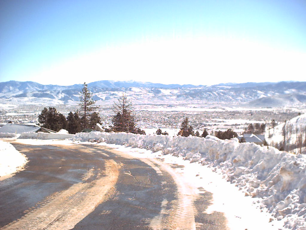 Carson City, NV : View of the City from West Carson after a fresh snow