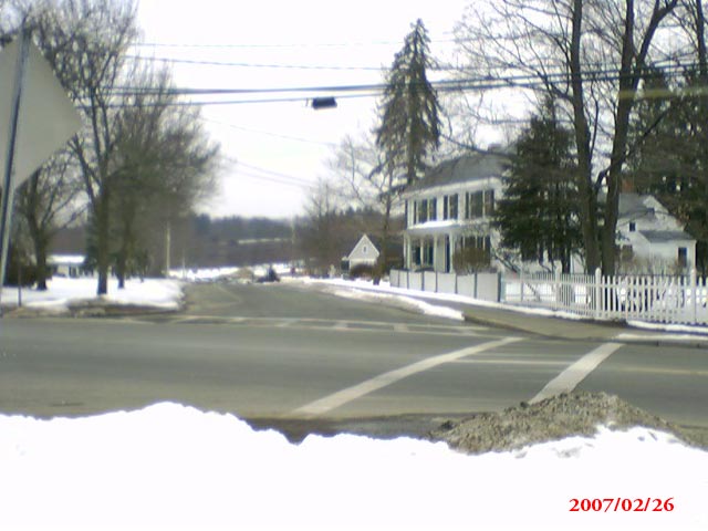 Littleton Common, MA: Littleton Common looking west from 119