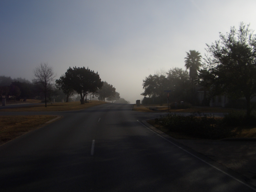 Lakeway, TX: Later, the fog rolls in....