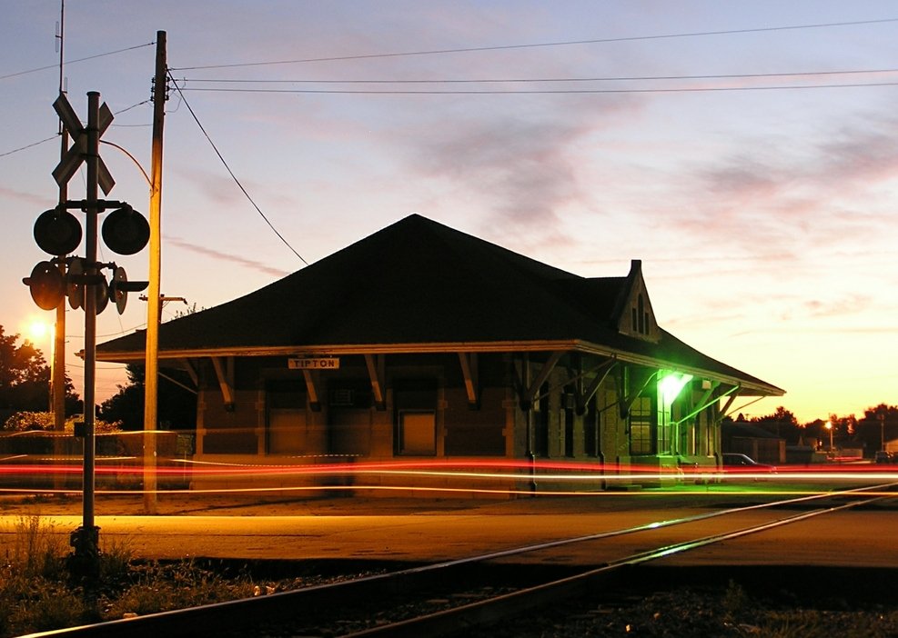 Tipton, IN: Tipton's train station