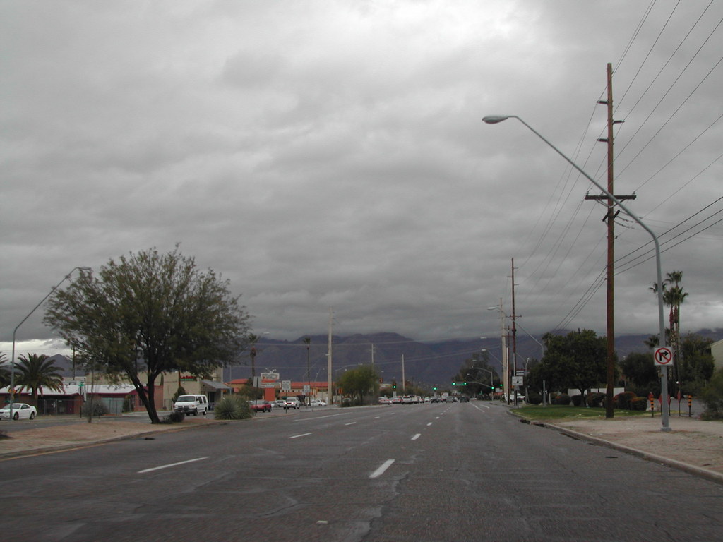 Tucson, AZ: stormy winter day in tucson