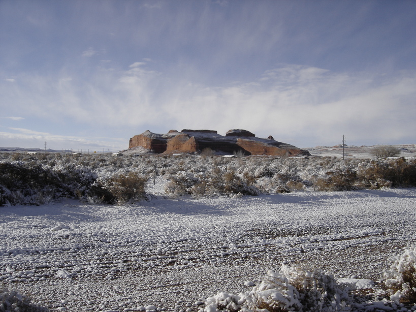 Rock Point, AZ: Rock Point in Winter