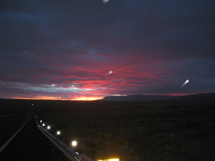 Red Mesa, AZ: Sunrise 1-2 miles west of Red Mesa, AZ.