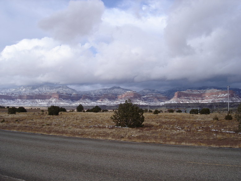 Lukachukai, AZ: 1 mile south of Lukachukai, AZ in the Winter