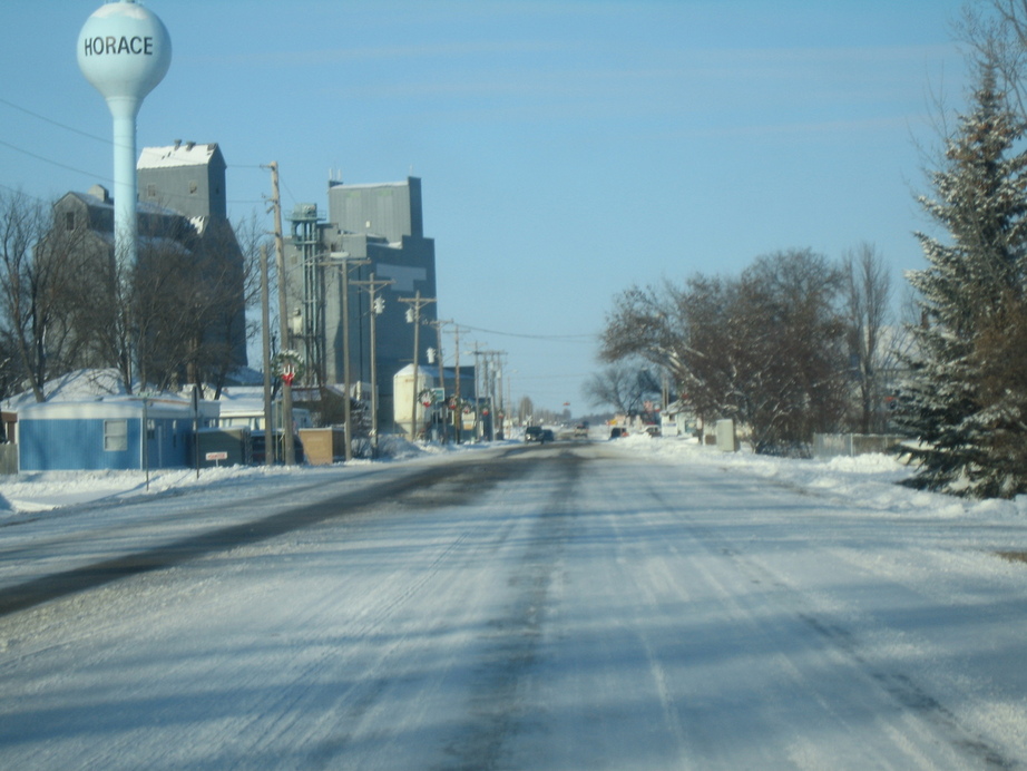 Horace, ND: "Downtown" Horace in the Winter