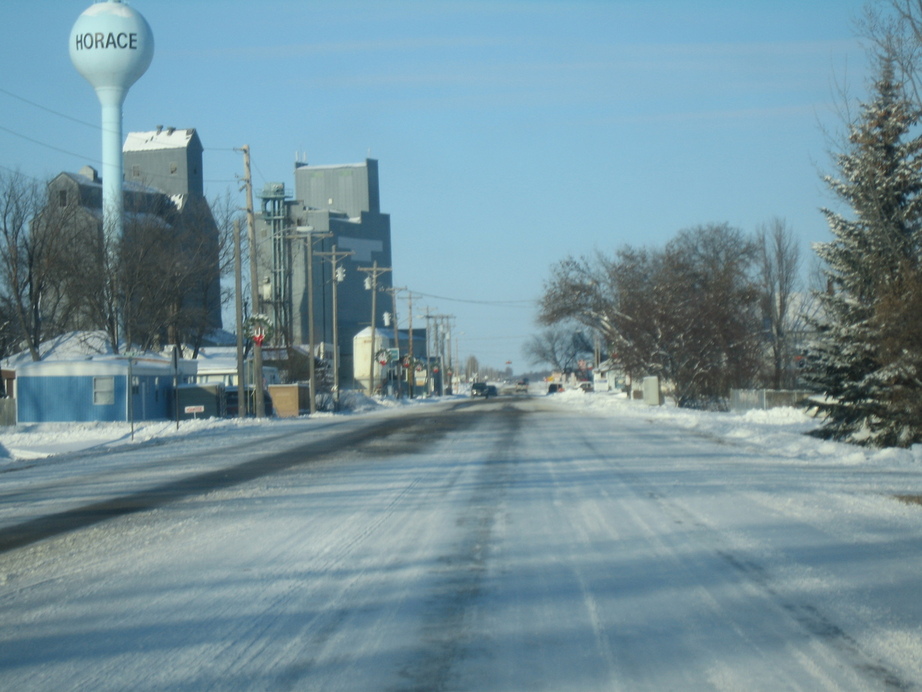 Horace, ND "Downtown" Horace in the Winter photo, picture, image