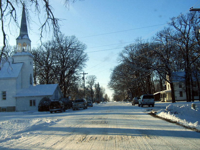 Horace, ND: Sunday morning in Horace
