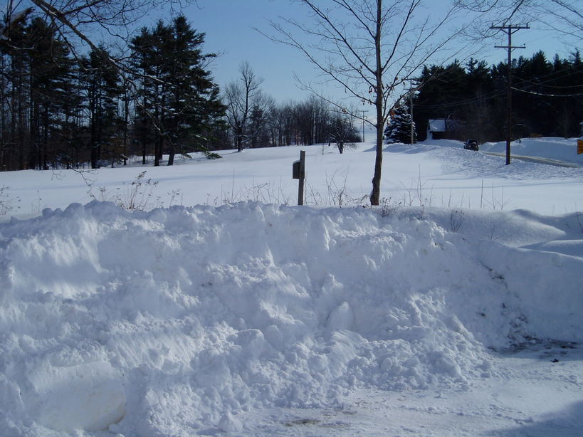 Wolfeboro, NH: Snow Bank on Rt 171-Jan 2008