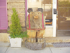 Monroe, NC: Carved Wooden Bear