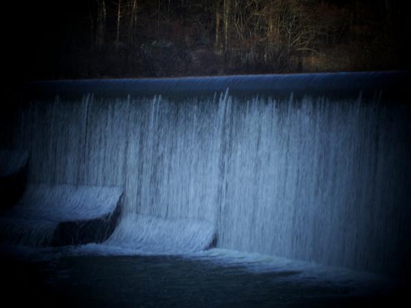 Fredericktown, MO: water fall at city lake in fredericktown missouri