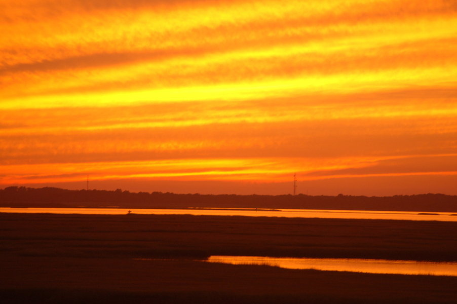 Avalon, NJ: Sunset over the bay