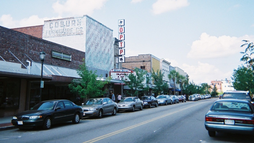 Orangeburg, SC: BlueBird Theater, home of the Orangeburg Part Time Players, downtown