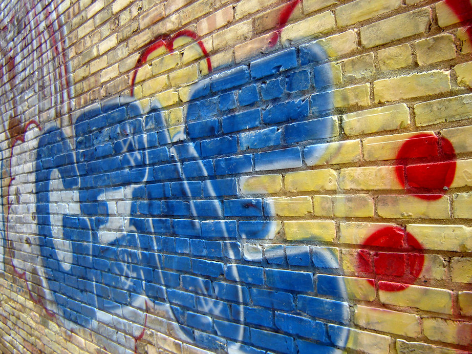 Medford, WI: Graffiti in downtown.