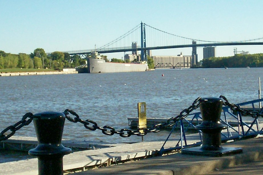 Toledo, OH: The Willis B Boyer Ship and High level Bridge taken September 2007