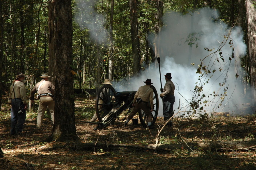 Chickamauga, GA Civil War reenactment photo, picture, image