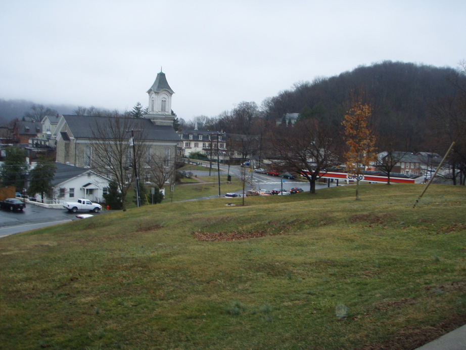 Milford, NJ: View of the town of Milford from Cemetary Hill