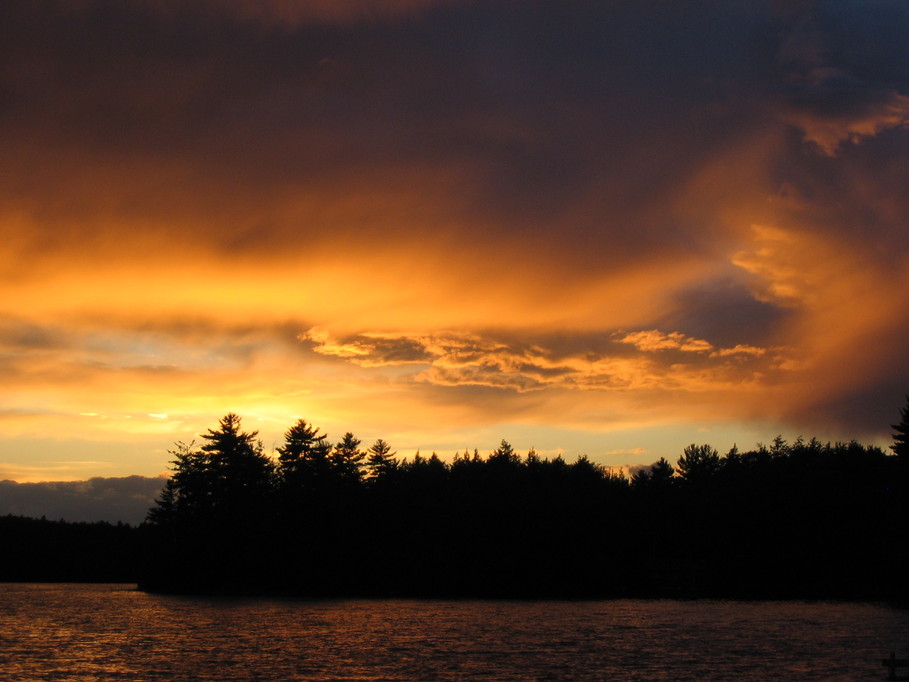 Parsonsfield, ME: Sunset on West Pond 6/22/07