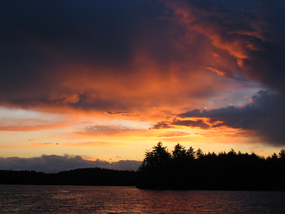 Parsonsfield, ME: Sunset on West Pond 6/22/07