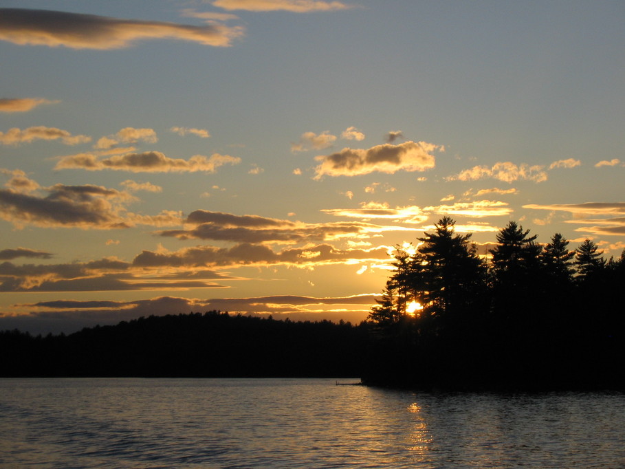 Parsonsfield, ME: Sunset on West Pond 6/23/07