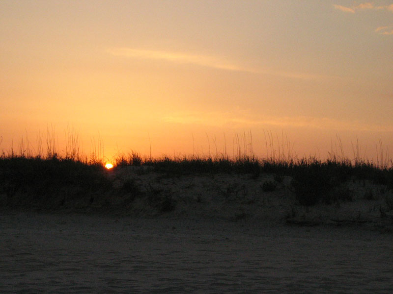 Wilmington, NC: Sunrise above the Dunes