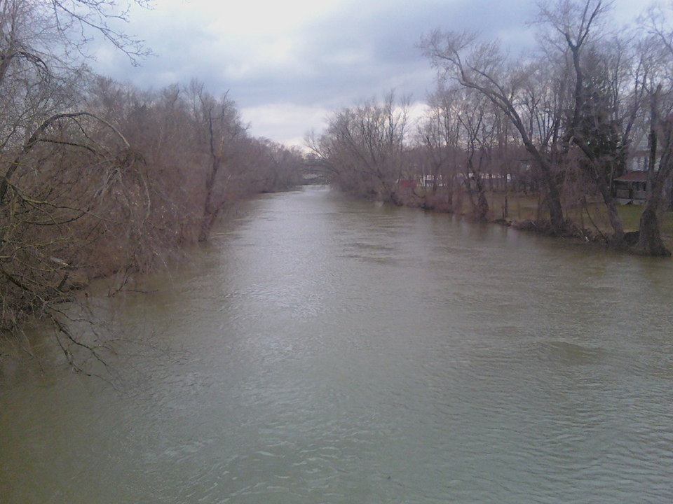 Cambridge Springs, PA: Overlooking French Creek from N. Main Street bridge